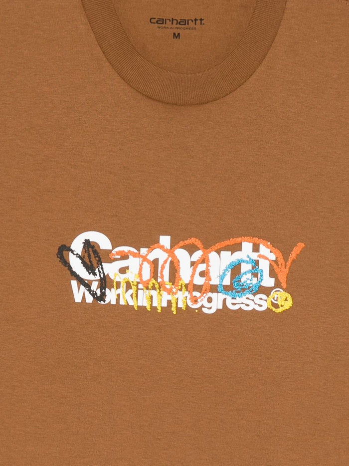 Carhartt Wip T-shirt Marrone Uomo Primary 3