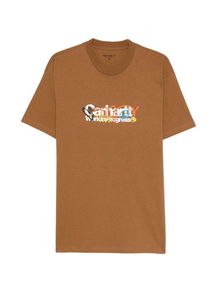 Carhartt Wip T-shirt Marrone Uomo Primary 1