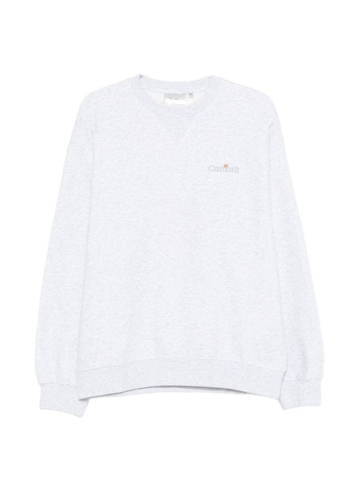 Carhartt Wip Felpa Label Uomo Grigio 5