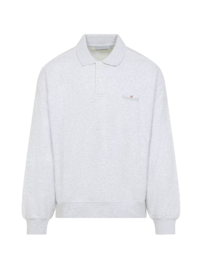 Carhartt WIP Men's Long Sleeve Polo Shirt Grey 1