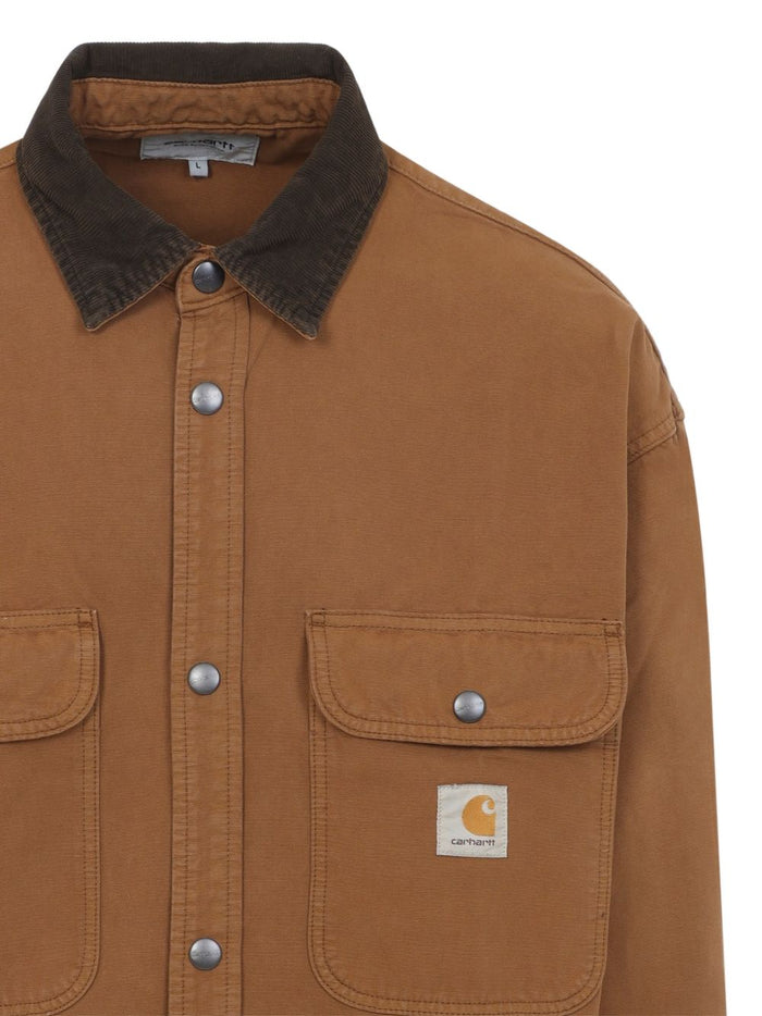 Carhartt Wip Giubbotto Tasche sul Petto Uomo Marrone 3