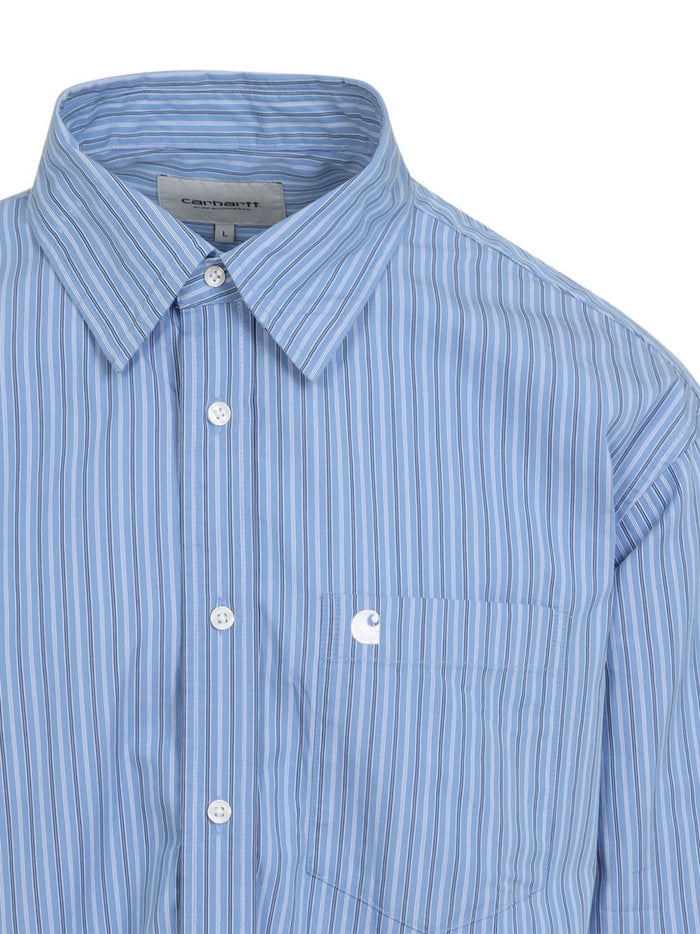 Carhartt Wip Camicia Stripe Curacao Uomo 2