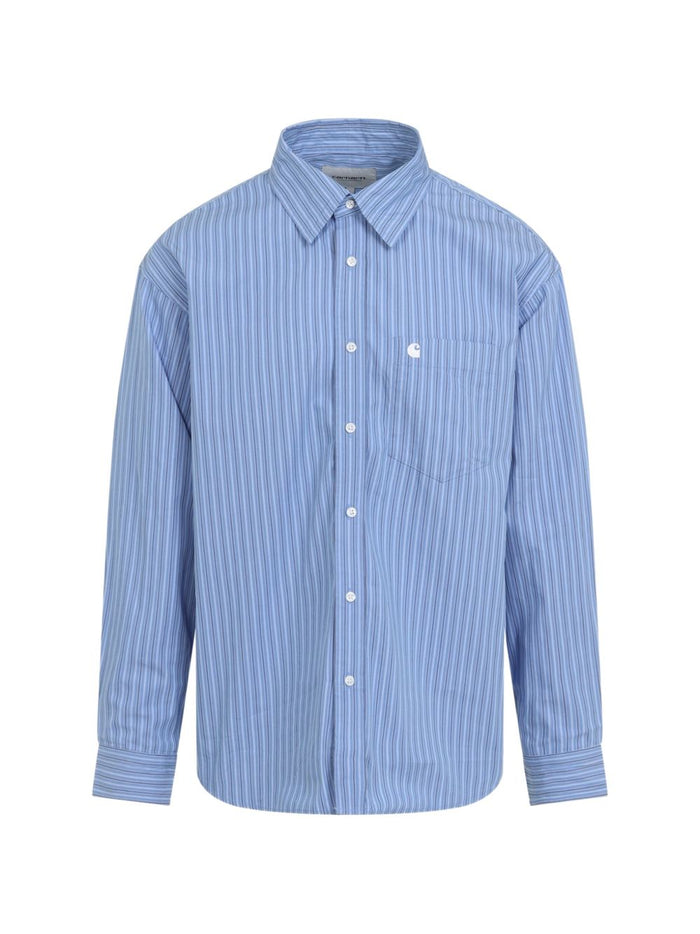 Carhartt Wip Camicia Stripe Curacao Uomo 1