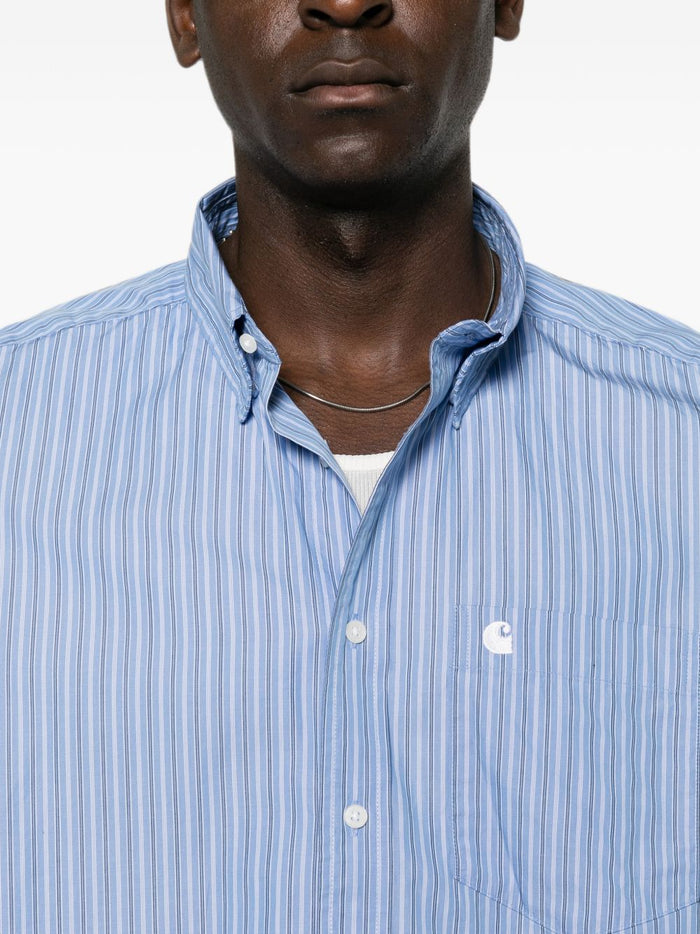Carhartt Wip Camicia Stripe Curacao Uomo 4