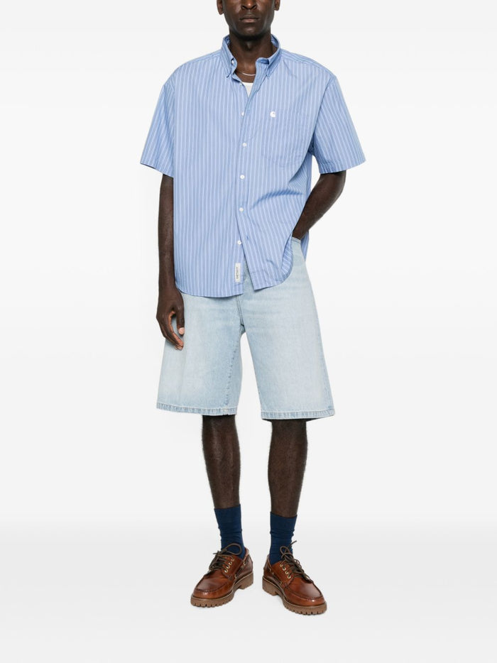 Carhartt Wip Camicia Stripe Curacao Uomo 5