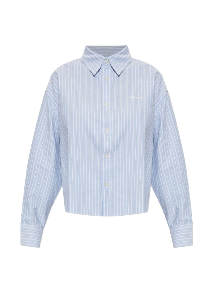 Carhartt Wip Camicia Stripe Bleach Donna 1