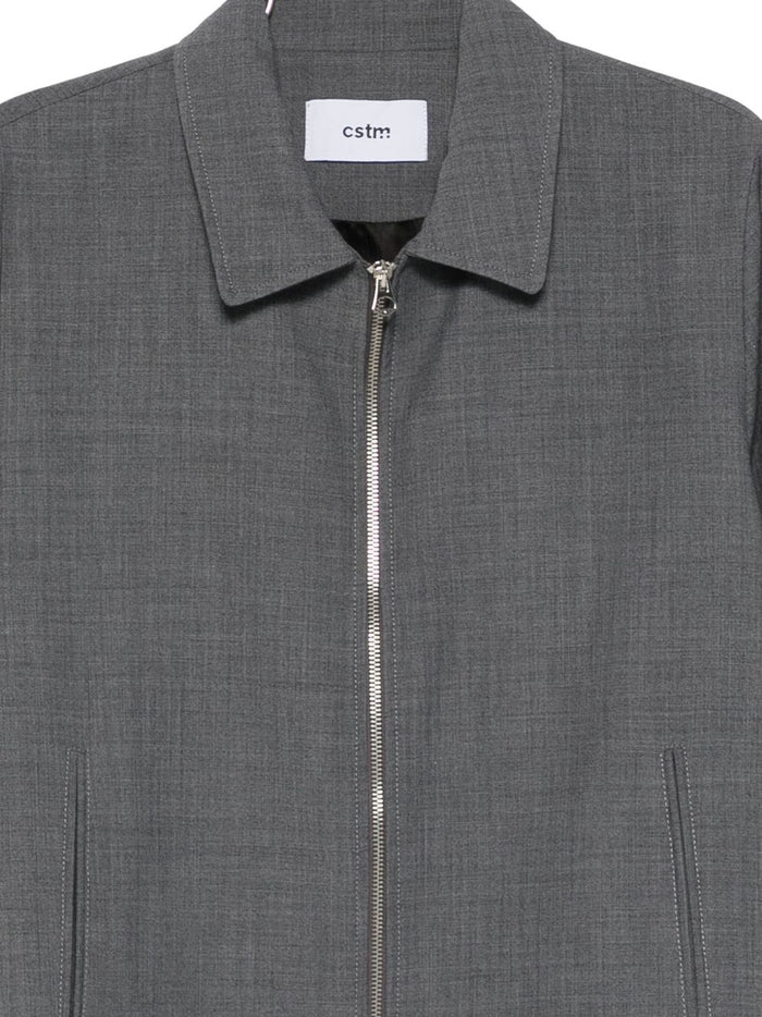 Costumein Herren-Hemdjacke mit Reißverschluss, grau 3