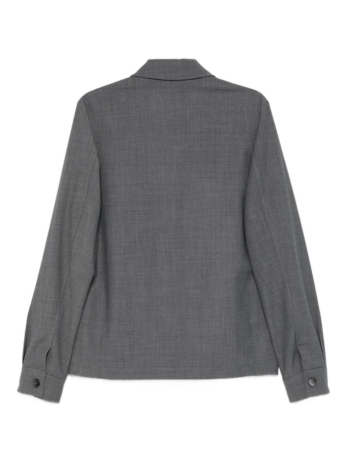 Costumein Herren-Hemdjacke mit Reißverschluss, grau 2