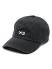 Y-3 Cappellino Nero Uomo Ricamo Logo 1