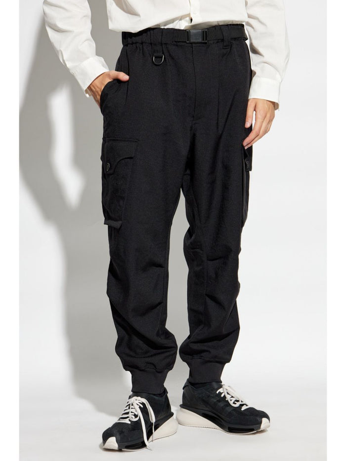 Y-3 Pantalone Nero Uomo Cargo Sport Uniform x Adidas 2