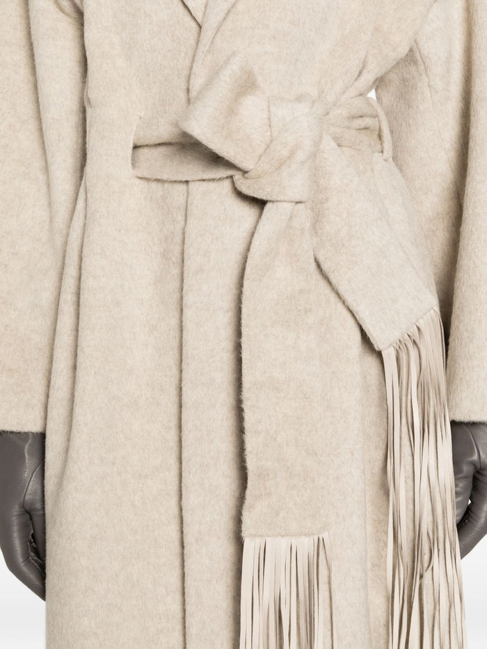 Isabelle Blanche Cappotto Oatmeal Donna 3