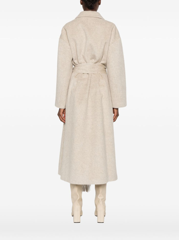 Isabelle Blanche Cappotto Oatmeal Donna 5