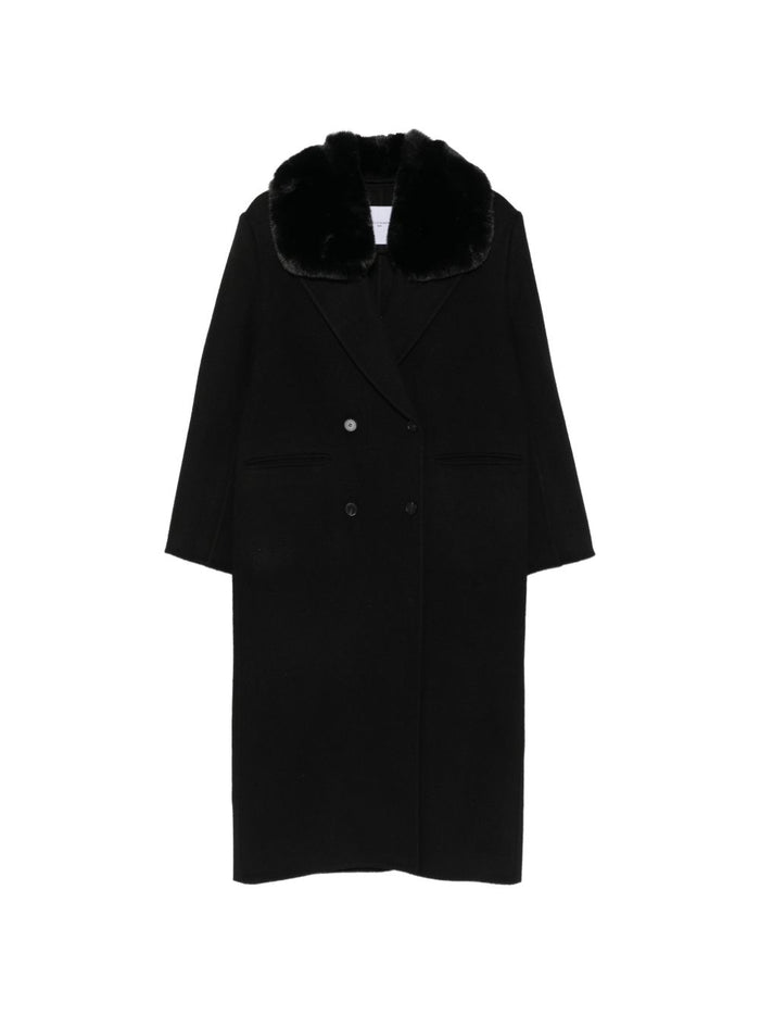 Isabelle Blanche Cappotto Nero Donna 1