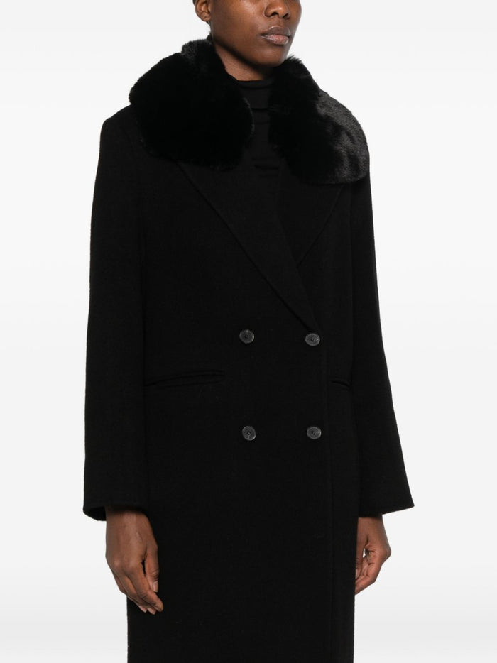 Isabelle Blanche Cappotto Nero Donna 3
