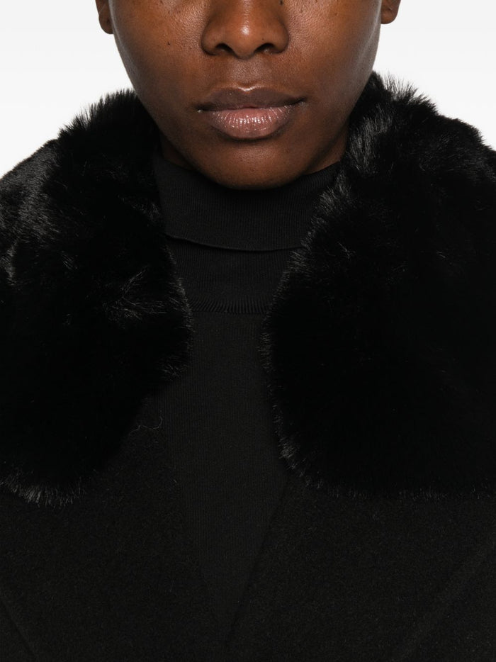Isabelle Blanche Cappotto Nero Donna 5
