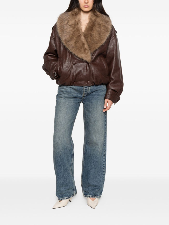 Isabelle Blanche Giubbotto Marrone Donna 2