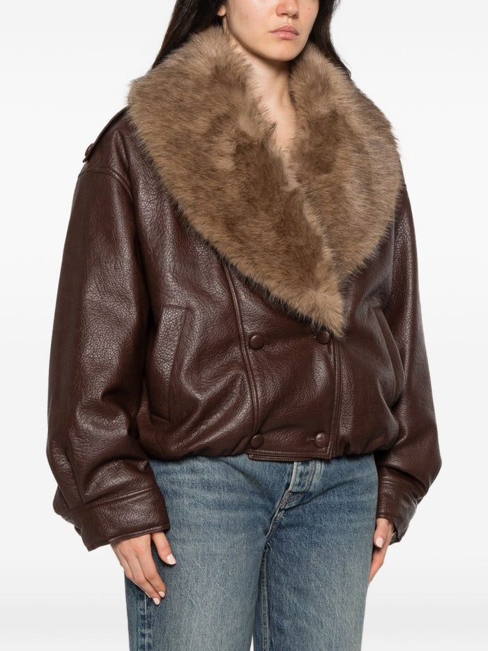 Isabelle Blanche Giubbotto Marrone Donna 4