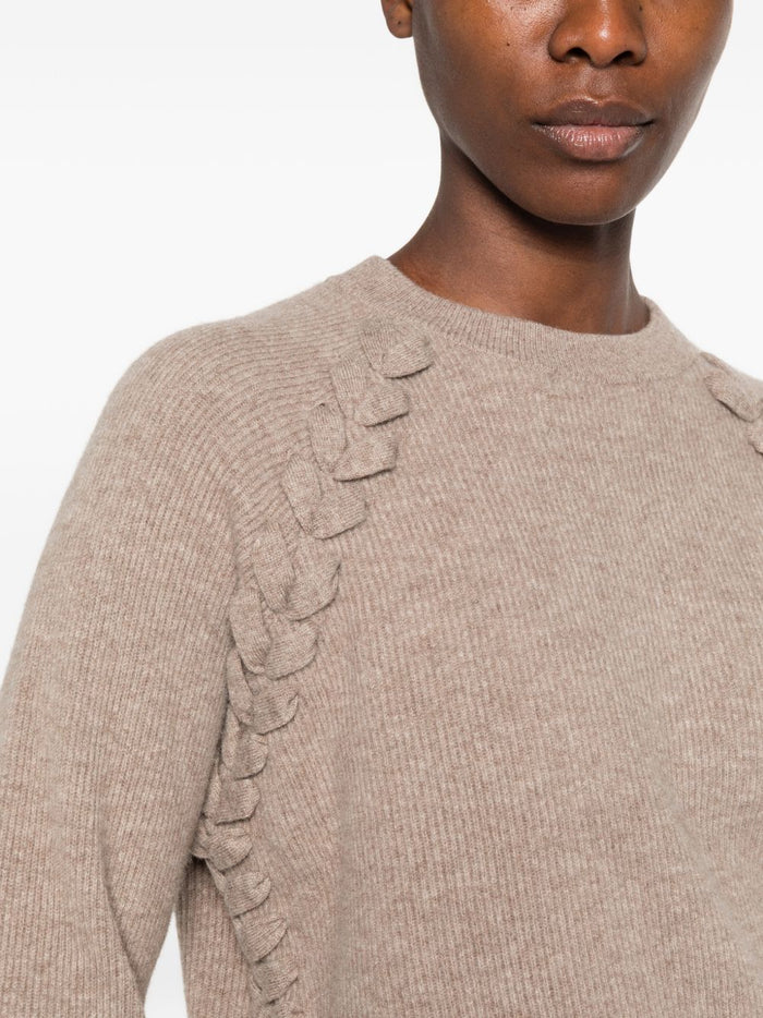 Isabelle Blanche Maglia Oatmeal Donna 2