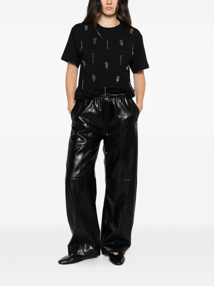 Isabelle Blanche Pantalone Nero Donna 4