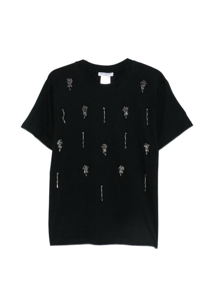 Isabelle Blanche T-shirt Nero Donna 1
