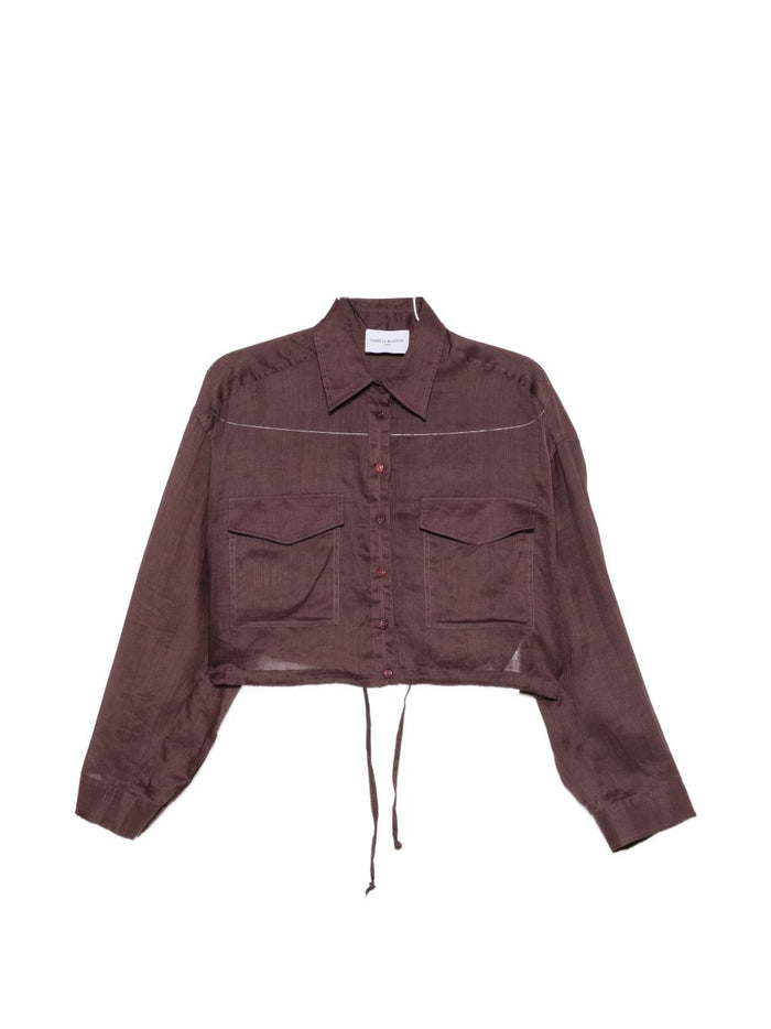 Isabelle Blanche Camicia Blu Donna 1