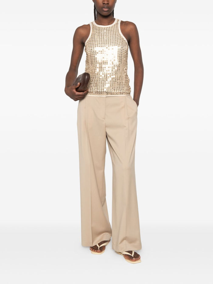 Isabelle Blanche Canotta Oro Donna 4