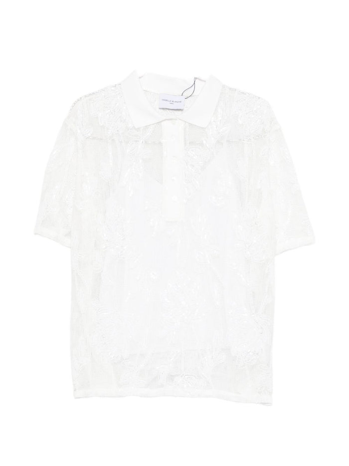 Isabelle White Polo Shirt for Women 1
