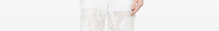Isabelle Blanche Halbtransparentes Poloshirt für Damen Weiß - Dipierro