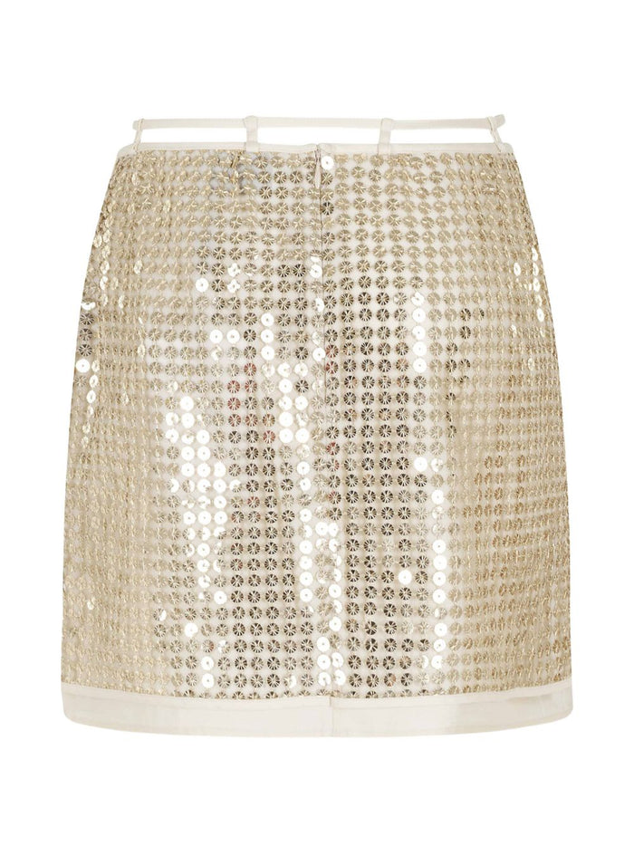 Isabelle Blanche Gonna Oro Donna 2