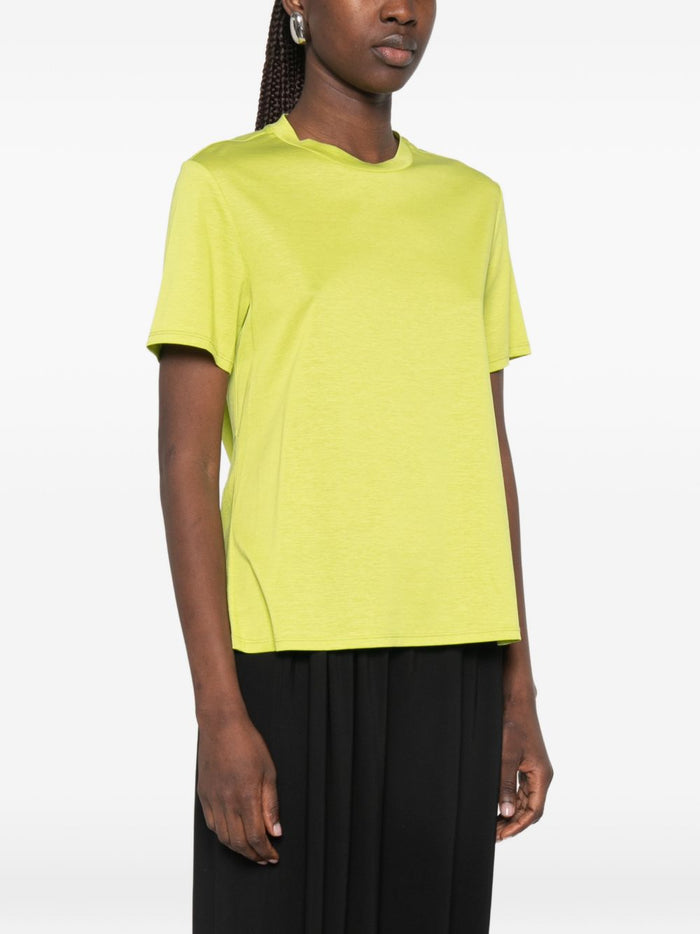 Isabelle Blanche T-shirt Scollo Tondo Donna Verde 1