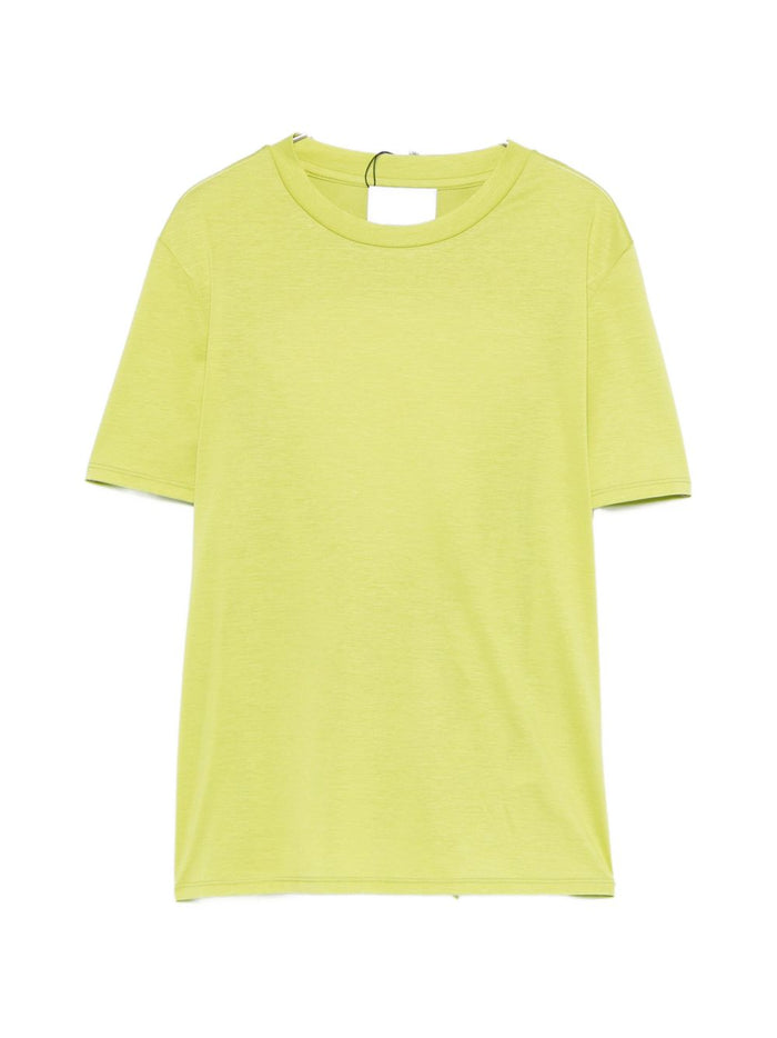 Isabelle Blanche T-shirt Scollo Tondo Donna Verde 5