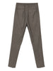 Lardini Men's Brown Trousers with Houndstooth Pattern 2