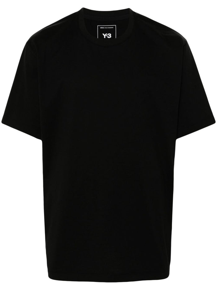 Y-3 T-shirt Nero Uomo Stampa Logo in Tono 5