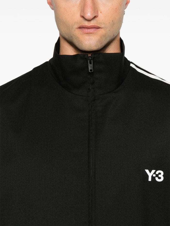 Y-3 Felpa Nero Uomo Stampa Logo 4