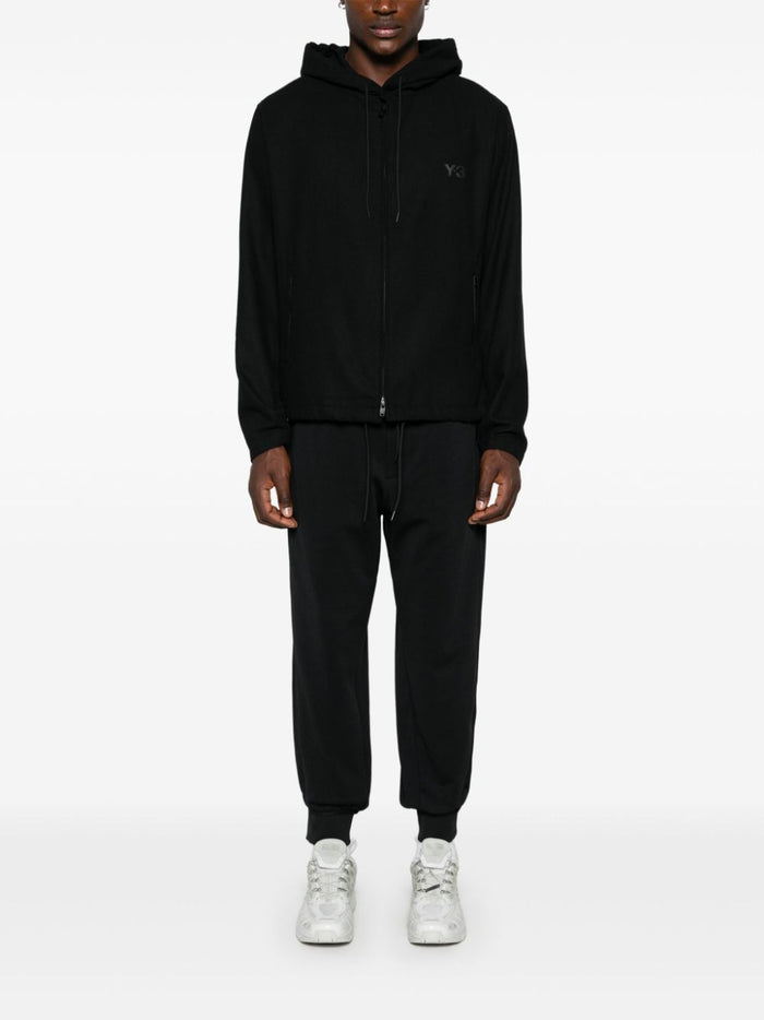 Y-3 Felpa Nero Uomo Flannel HD 1