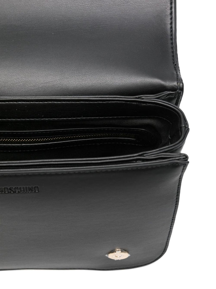 Love Moschino Donna Borsa Nero Placca Logo 4