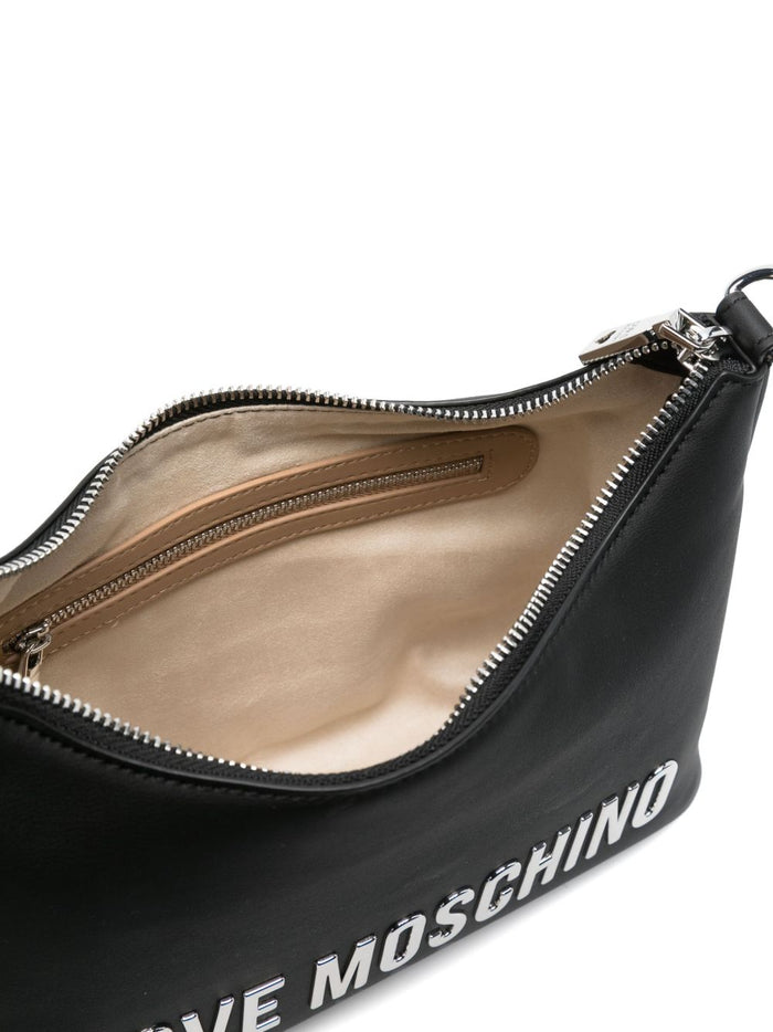 Love Moschino Donna Borsa Nero Placca Logo 3