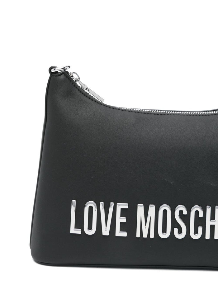 Love Moschino Donna Borsa Nero Placca Logo 5