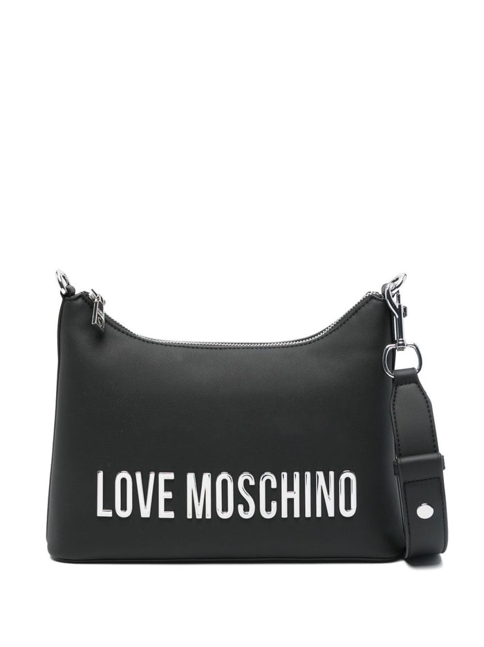 Love Moschino Donna Borsa Nero Placca Logo 1