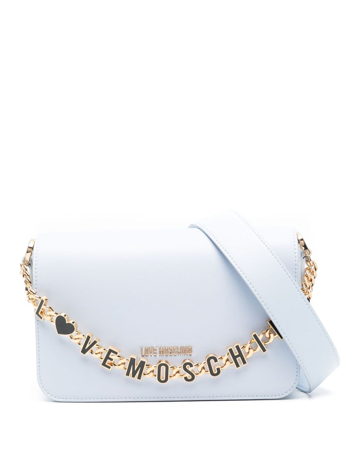 Love Moschino Donna Borsa Azzurro Charm Logo 1