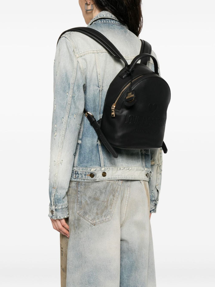 Love Moschino Donna Zaino Nero Logo 2
