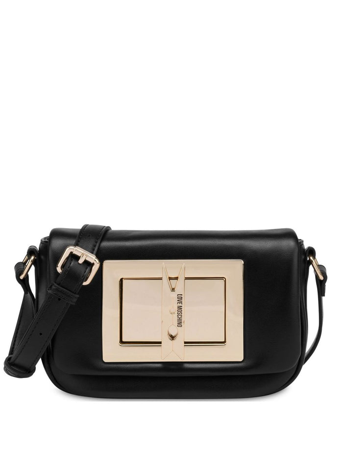 Love Moschino Donna Borsa Nero Clothespin a Tracolla 1