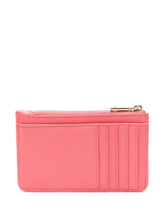 Love Moschino Damen Geldbörse mit Reißverschluss und Schriftzug Logo Rosa 2