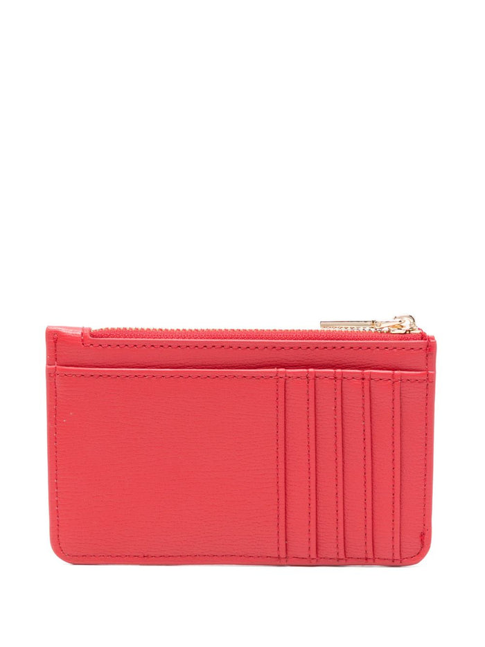 Love Moschino Zip Lettering Logo Donna Portafogli Rosso 2