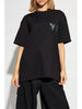 Y-3 T-shirt Nero Uomo Stampa Logo Sfumato 4