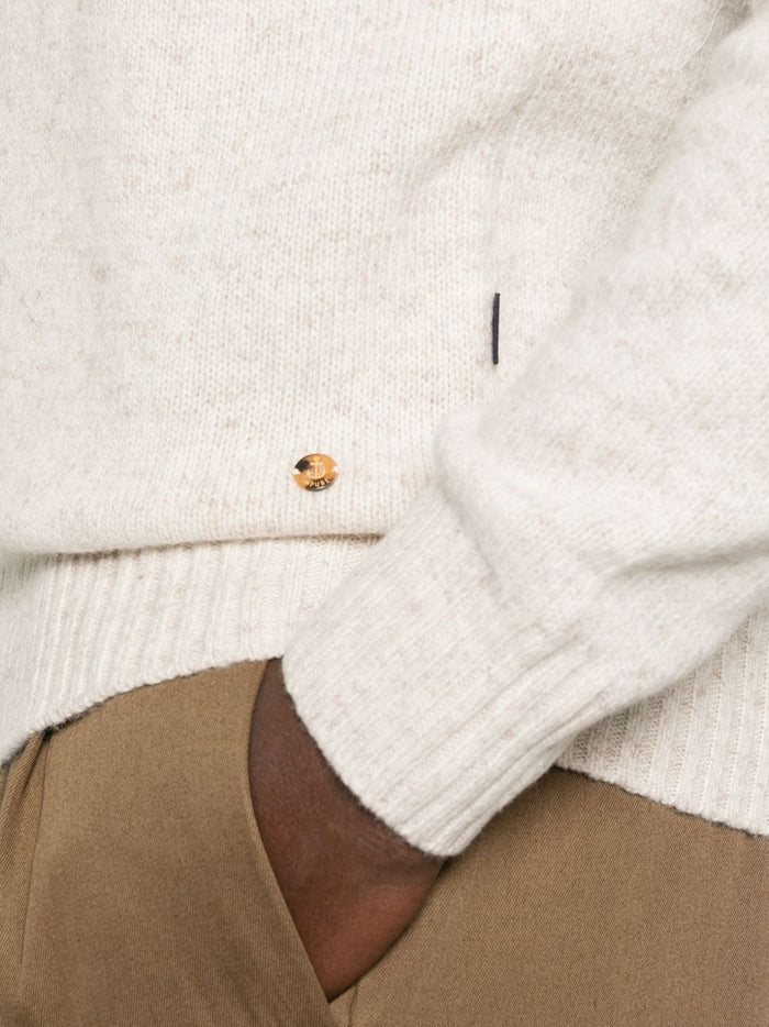 Unreiner Beige Herrenpullover 5