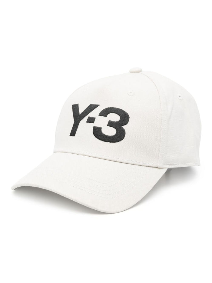 Y-3 Cappellino Bianco Uomo Ricamo Logo 1