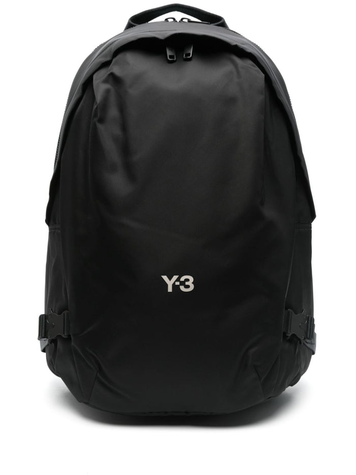 Y-3 Zaino Nero Uomo Stampa Micro Logo 1