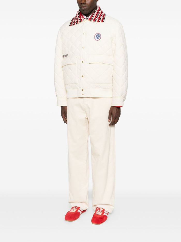 Drole De Monsieur Herrenjacke weiß mit Rennkragen 1