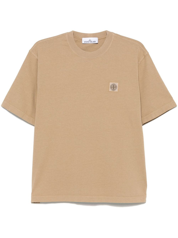 Stone Island Uomo T-shirt Marrone Girocollo 4